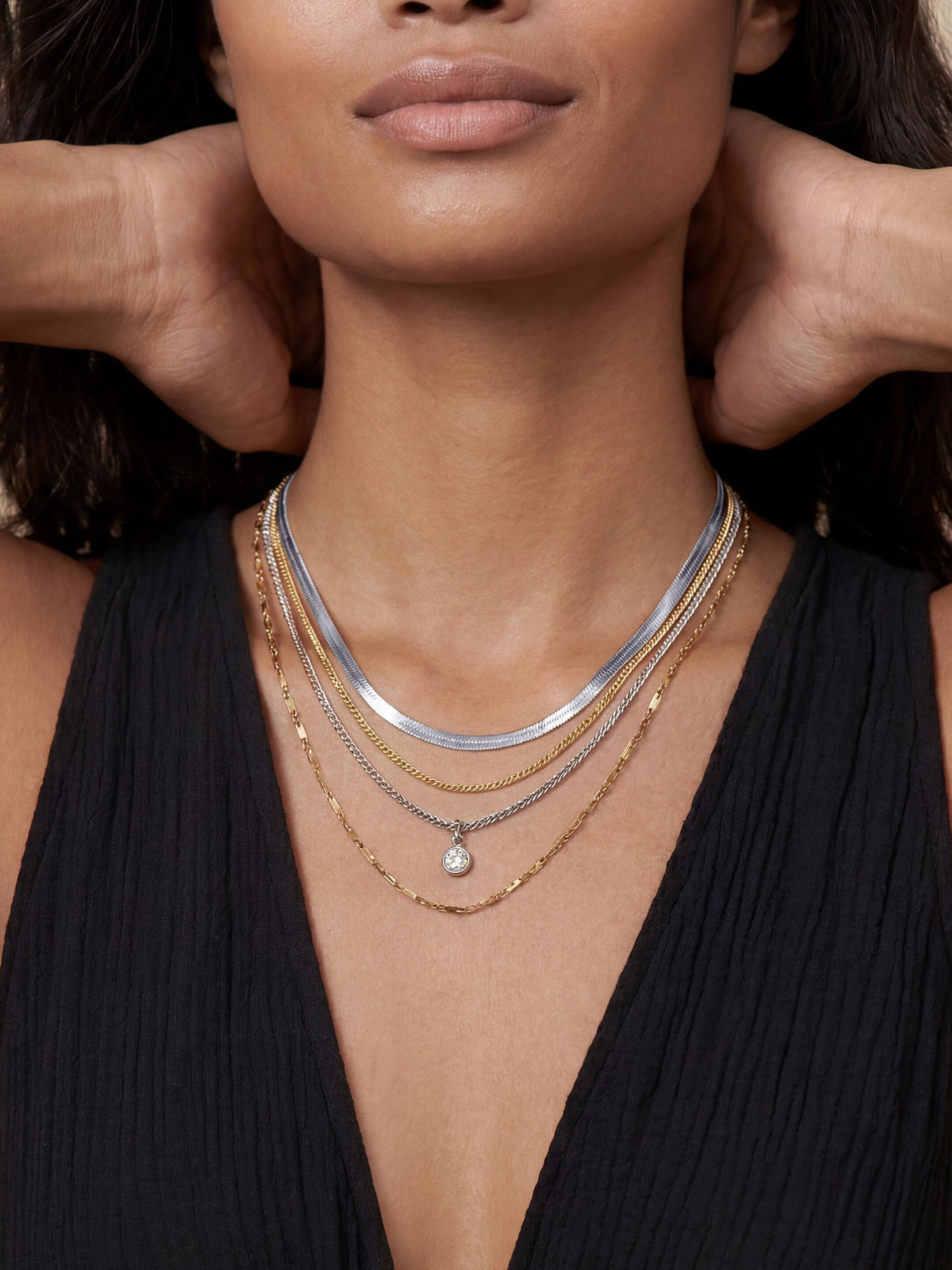 Clear Crystal with Mixed Metal 3