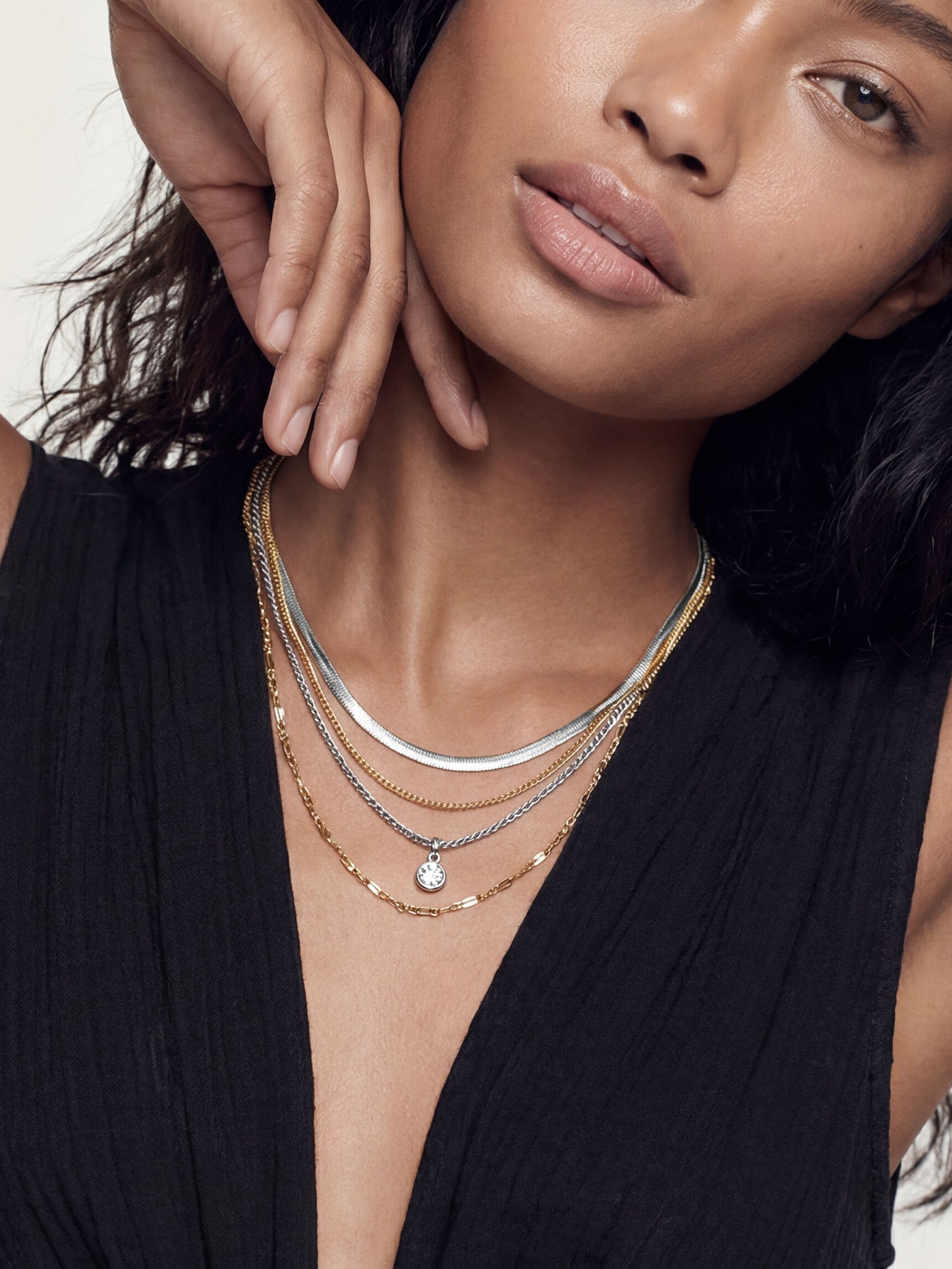 Clear Crystal with Mixed Metal 4