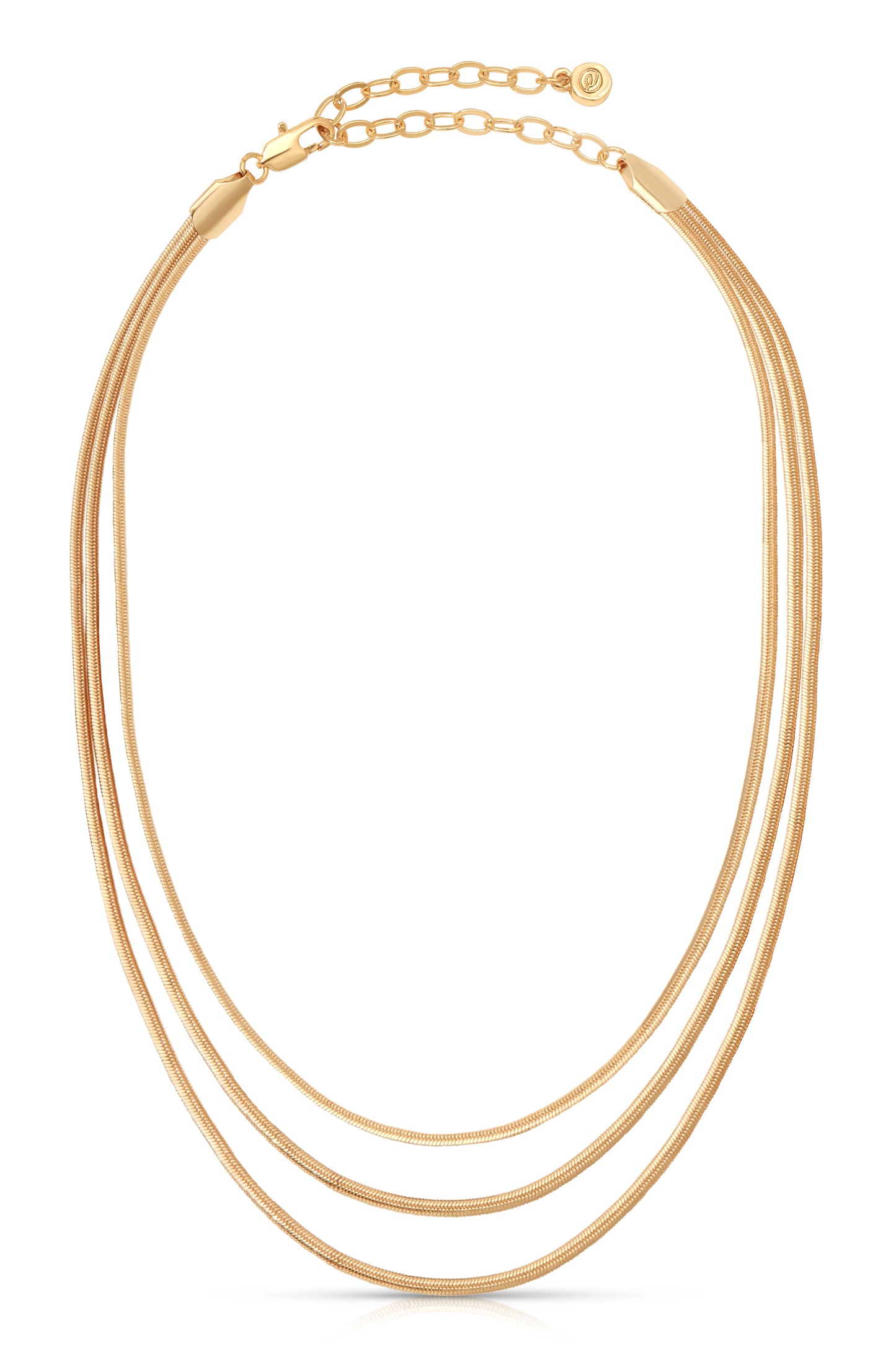 Triple Snake Chain Necklace