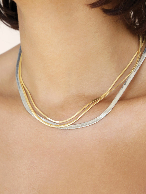 Mixed Metal Strands Necklace Second
