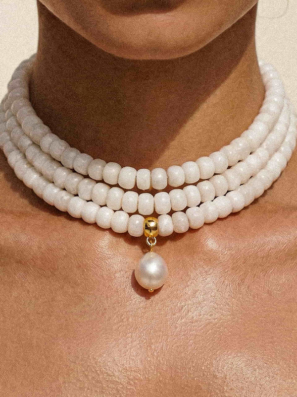 Marina Layers White Quartz Necklace Second