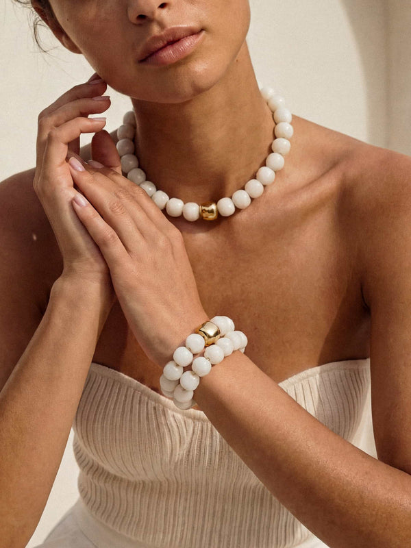 Power Bead Set in Bone Second