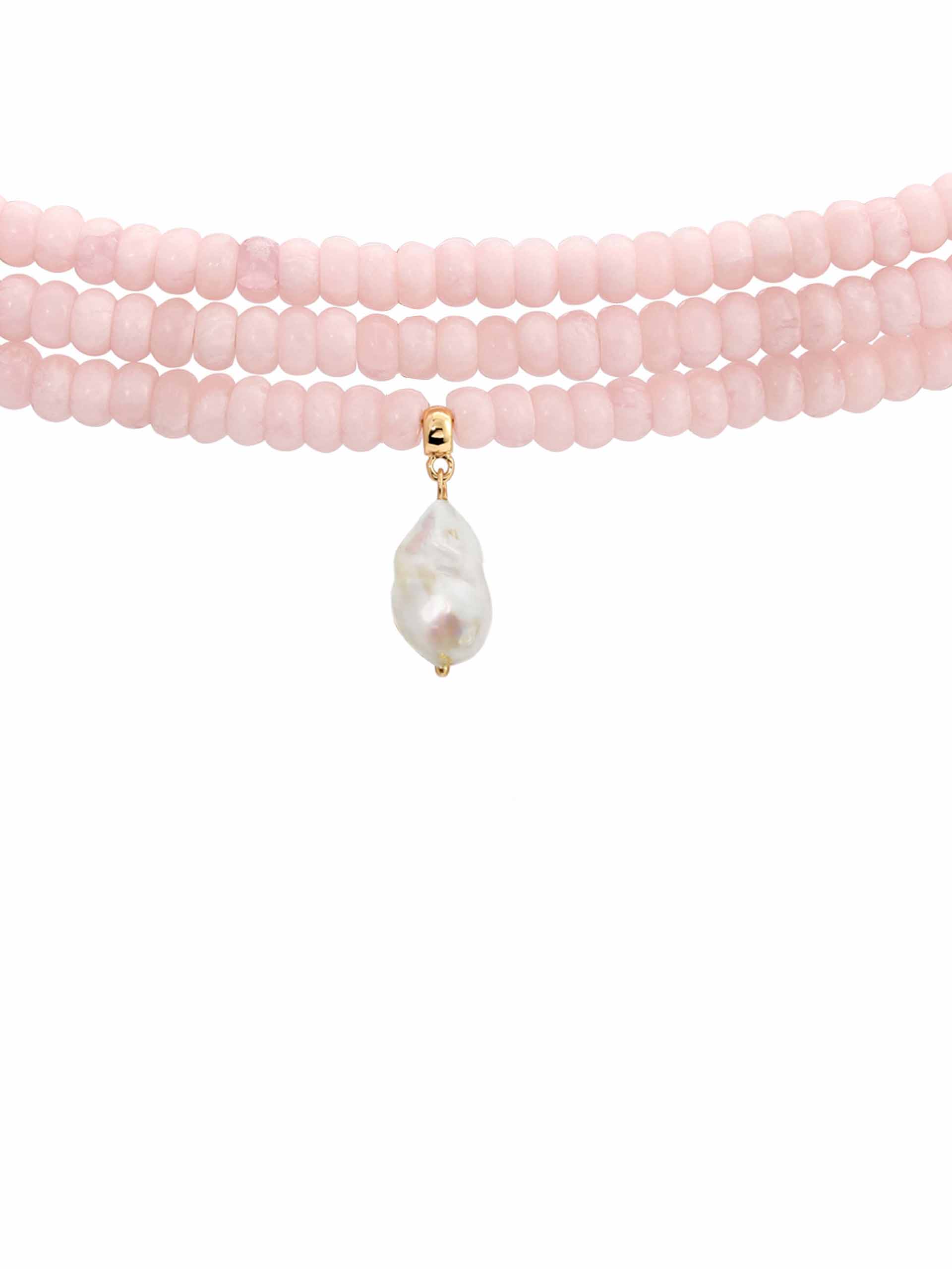 Marina Layers Rose Quartz Necklace