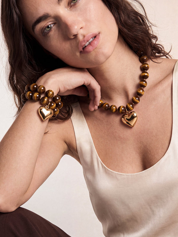 Luck & Love Set in Tiger's Eye Second