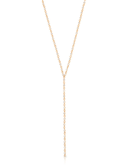 Dainty Crystal Lariat