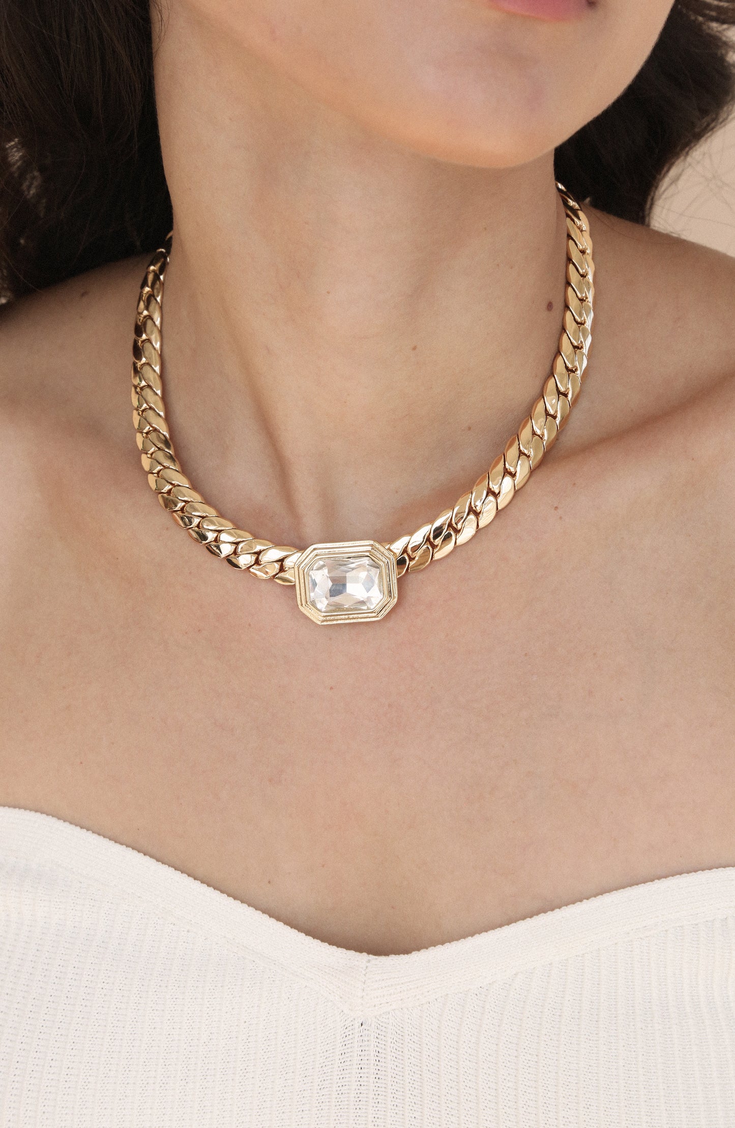 Emerald Deco Necklace