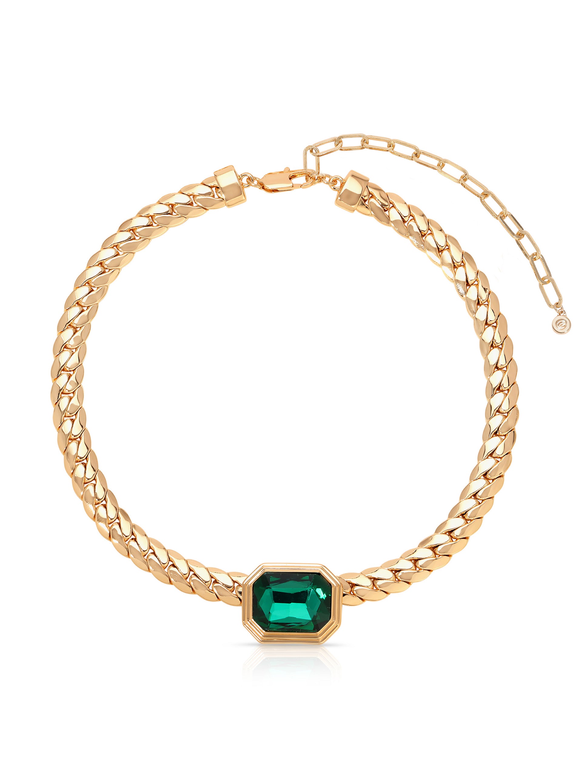 Emerald Deco Necklace