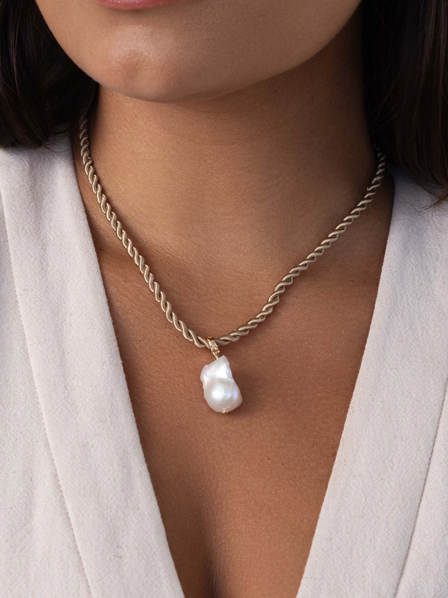 Freshwater Token Necklace