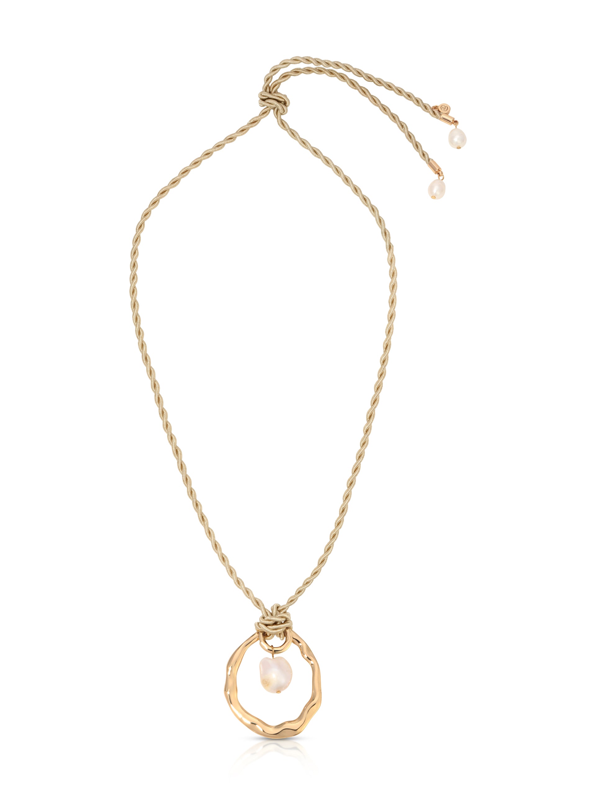 Nautical Pearl Necklace full view