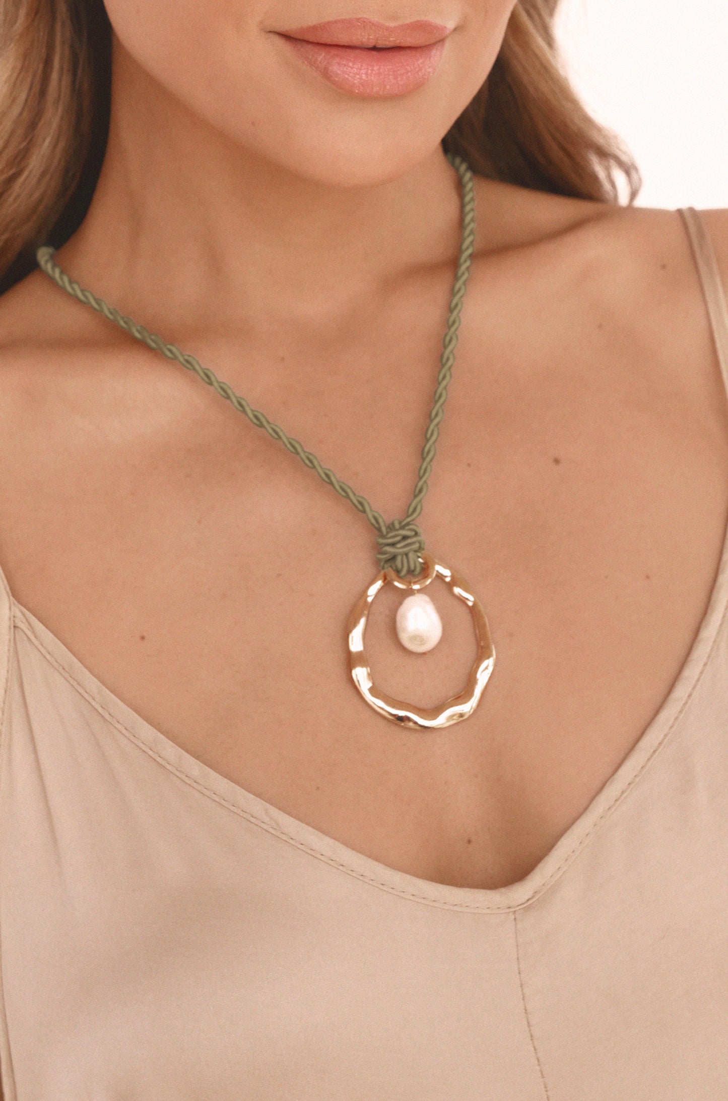 Nautical Pearl Necklace