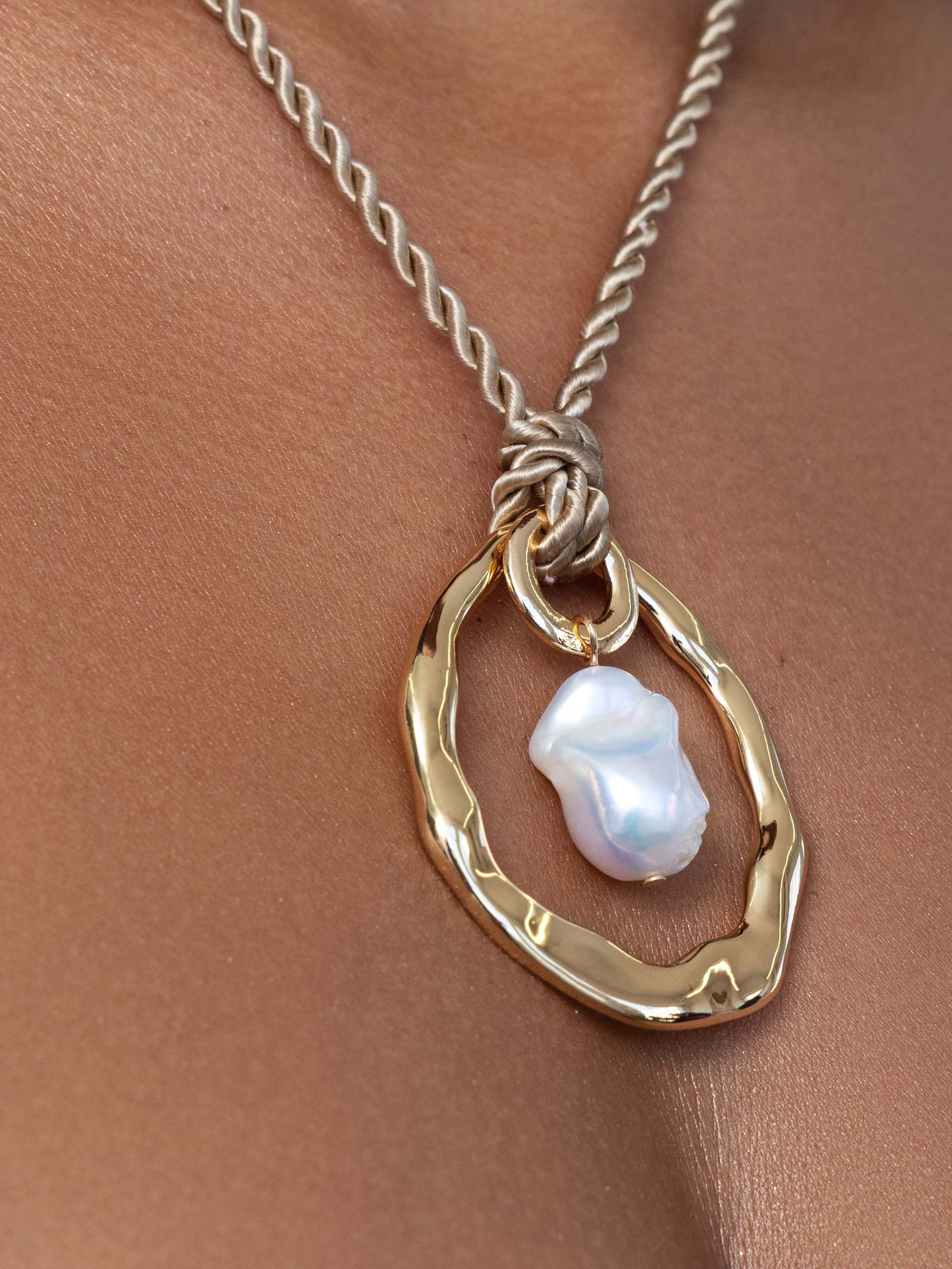 Nautical Pearl Necklace