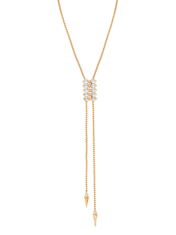 Crystalized Bolo Necklace