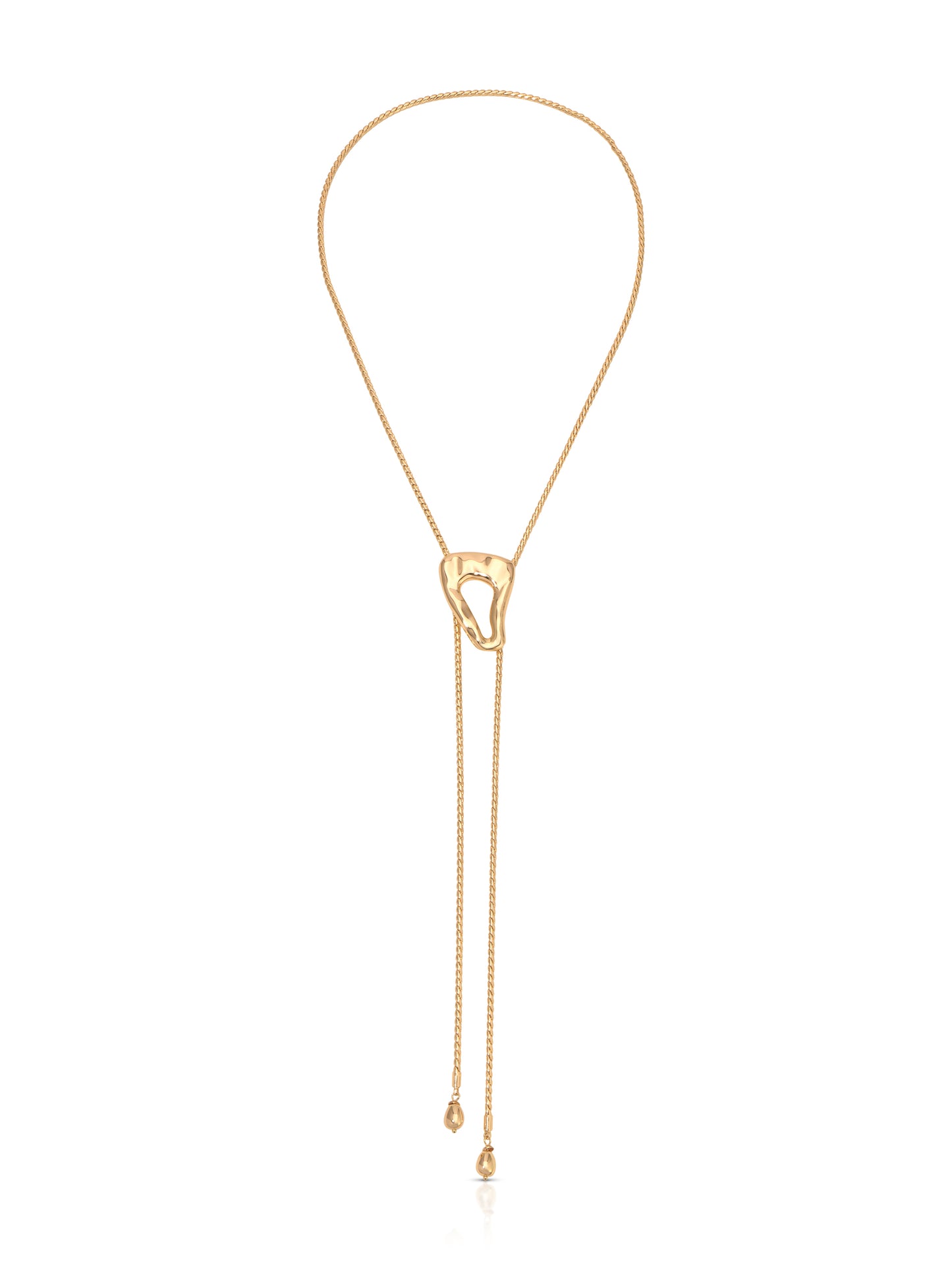 Molten Muse Bolo Necklace 18k Gold Plated 2