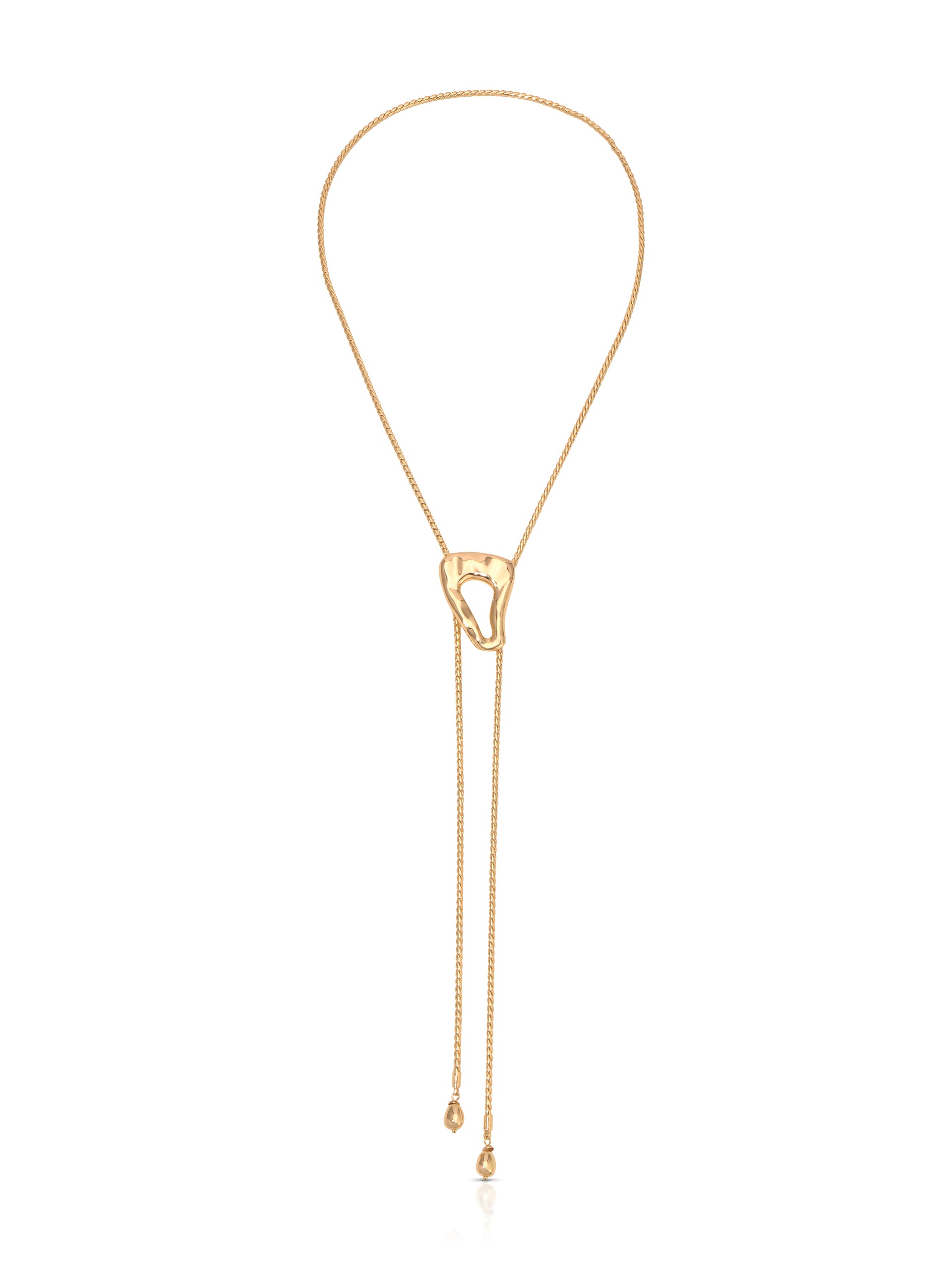 Molten Muse Bolo Necklace 18k Gold Plated 2