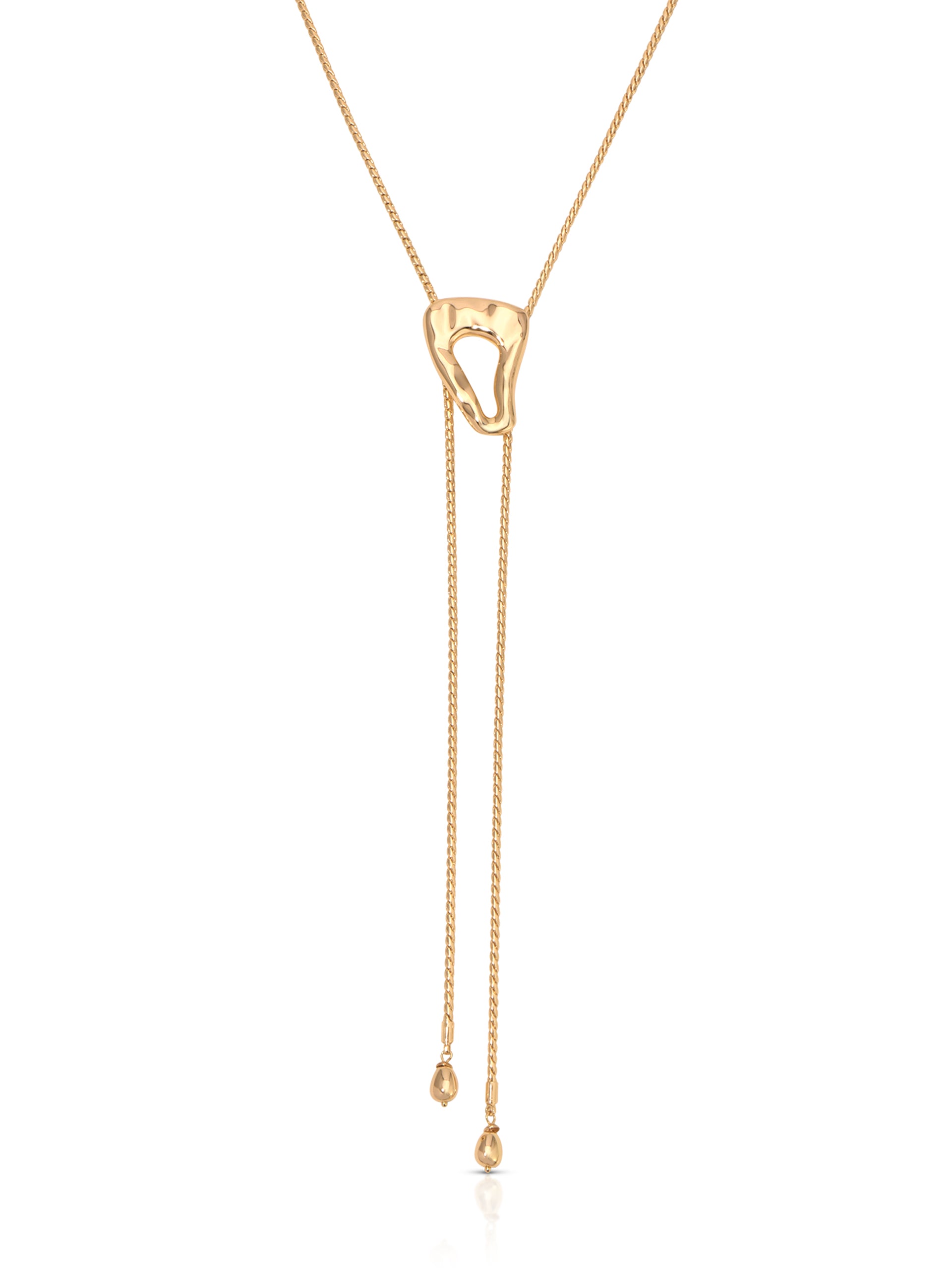 Molten Muse Bolo Necklace 18k Gold Plated