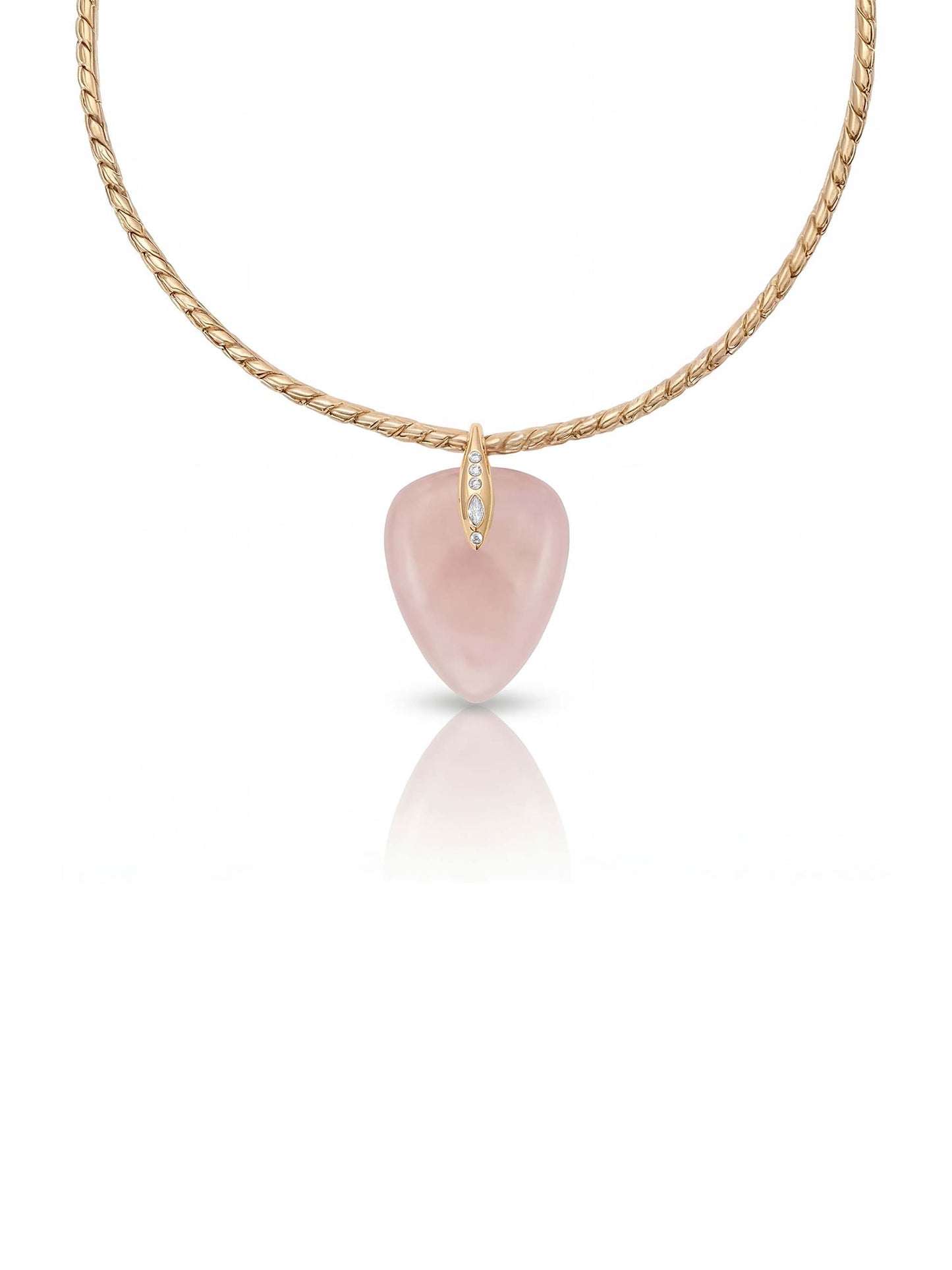 Rose Quartz Solstice Pendant Choker