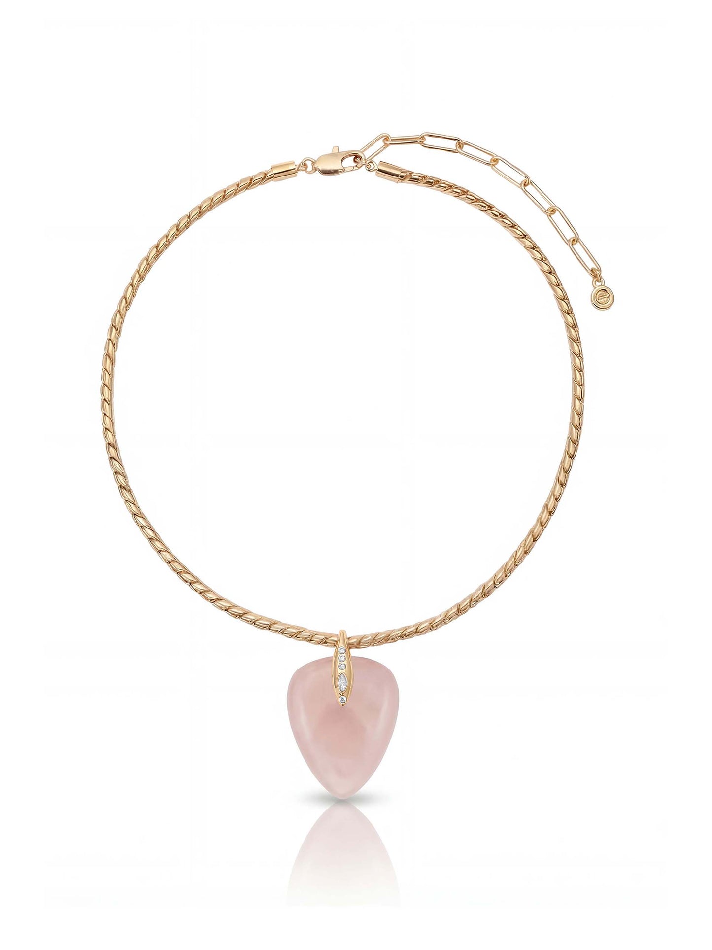 Rose Quartz Solstice Pendant Choker