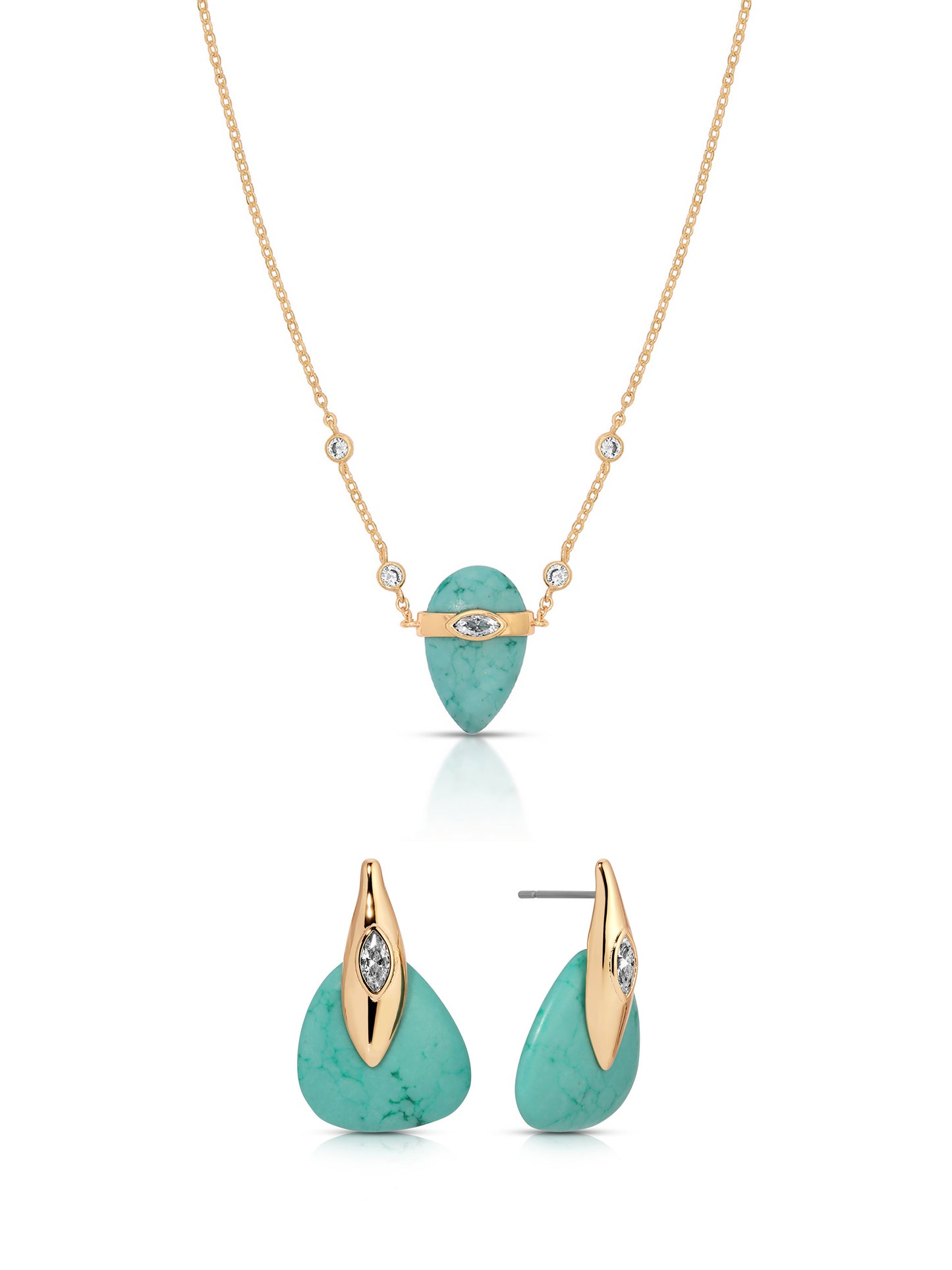 Turquoise Solstice Necklace & Earrings Set