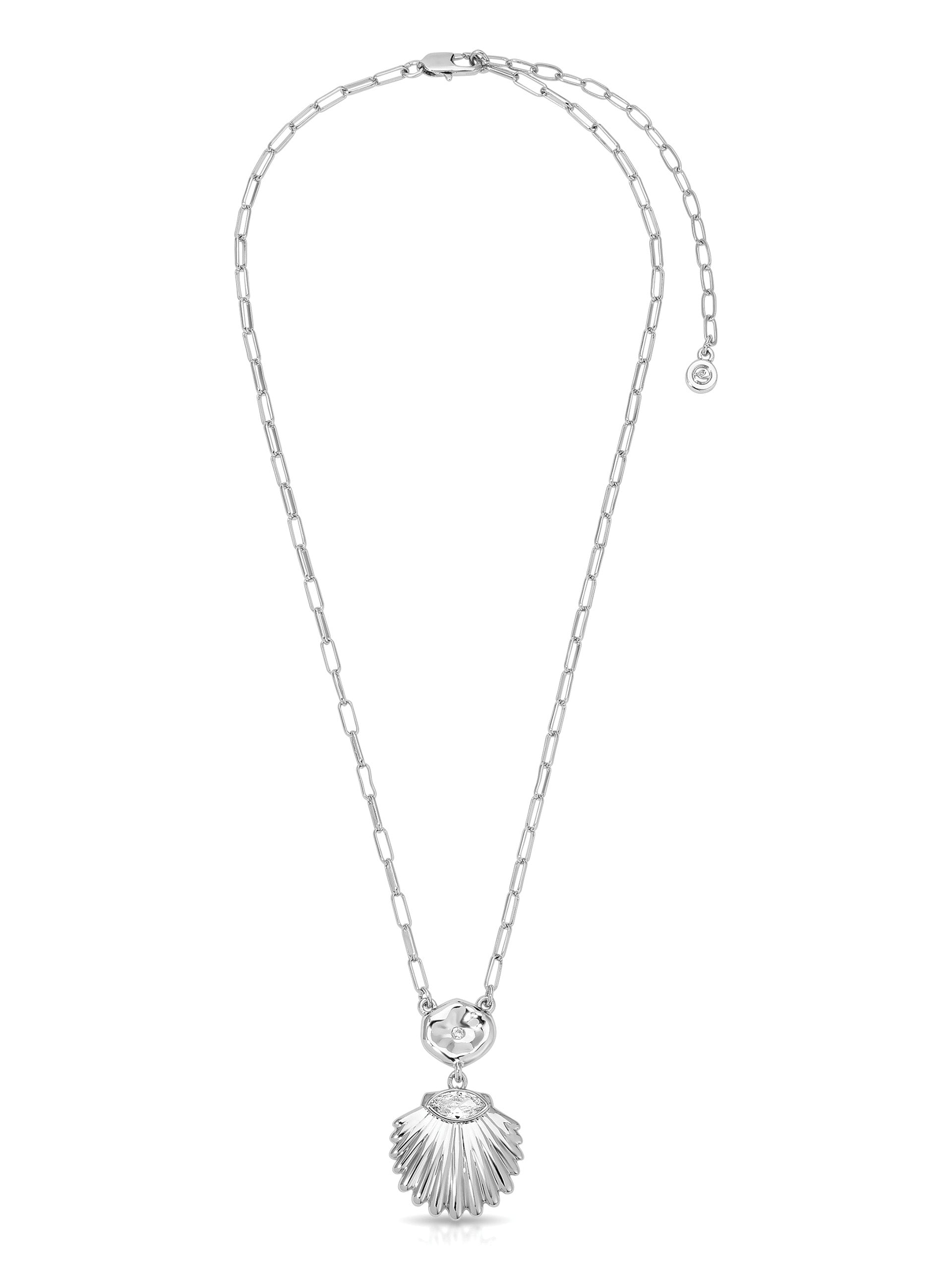Santorini Pendant Necklace rhodium full