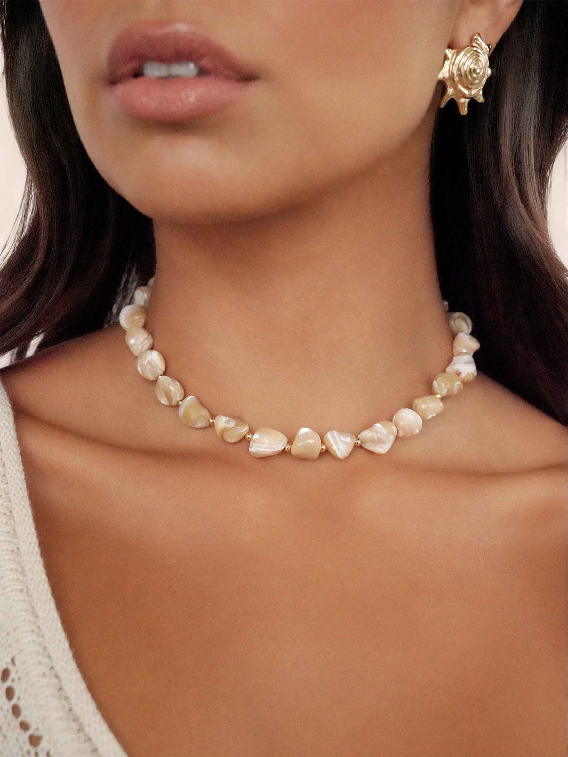 Coastal Beauty Necklace on model 2
