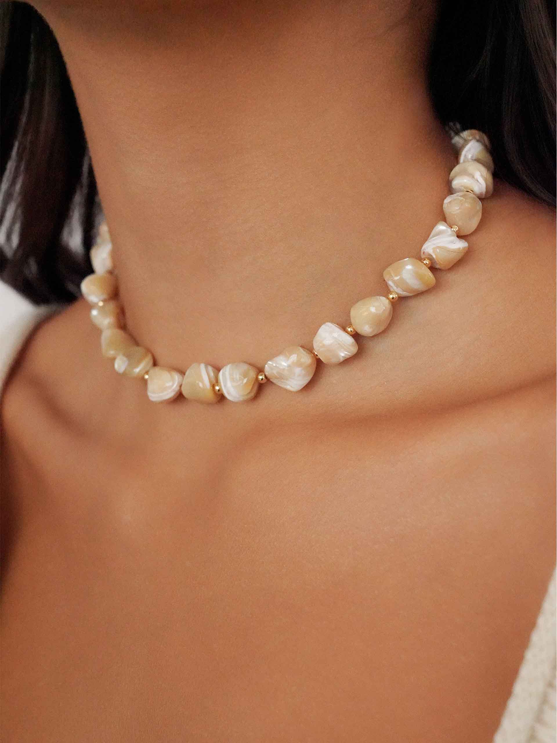 Coastal Beauty Necklace on model