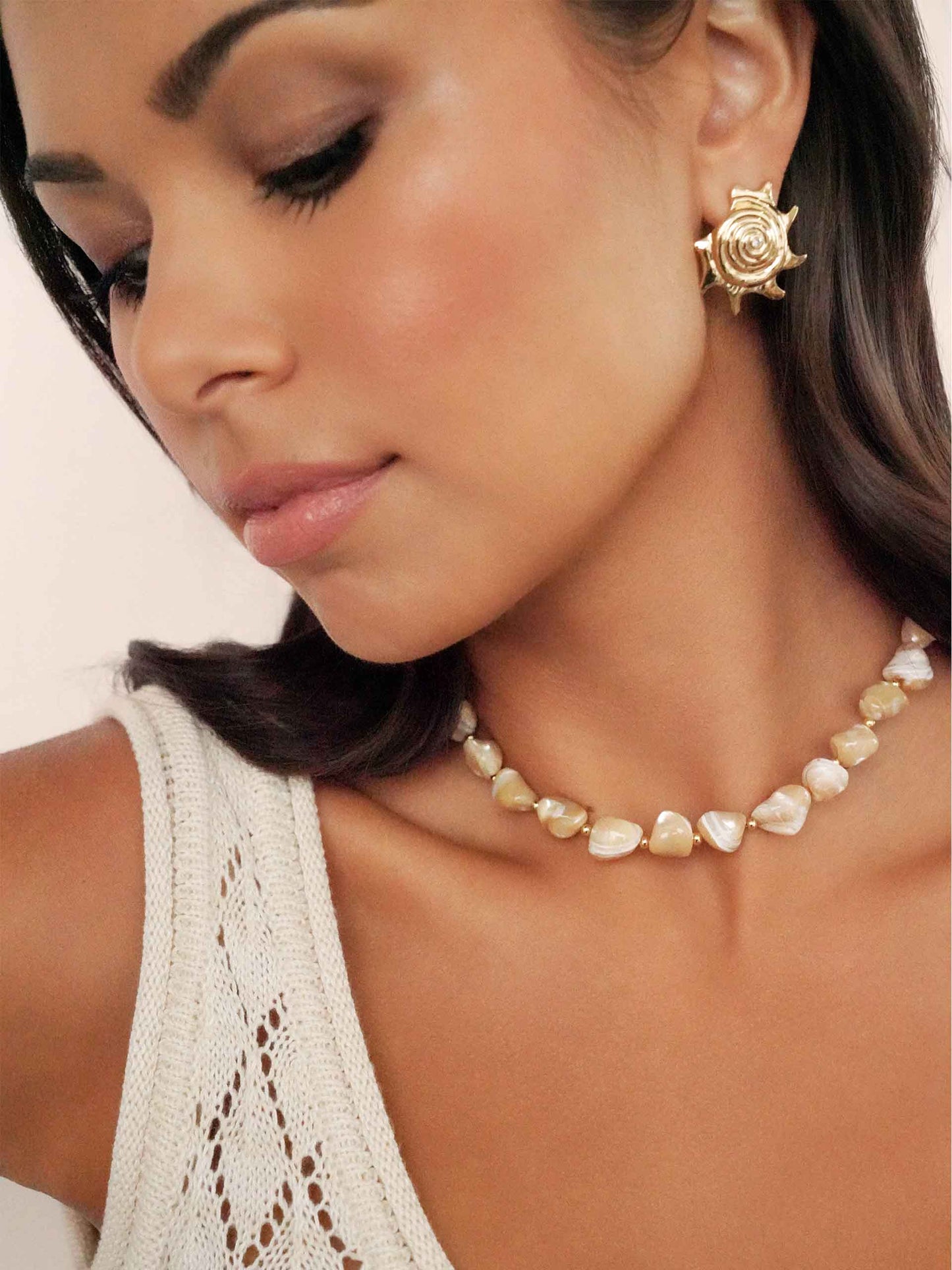 Coastal Beauty Necklace on model 5