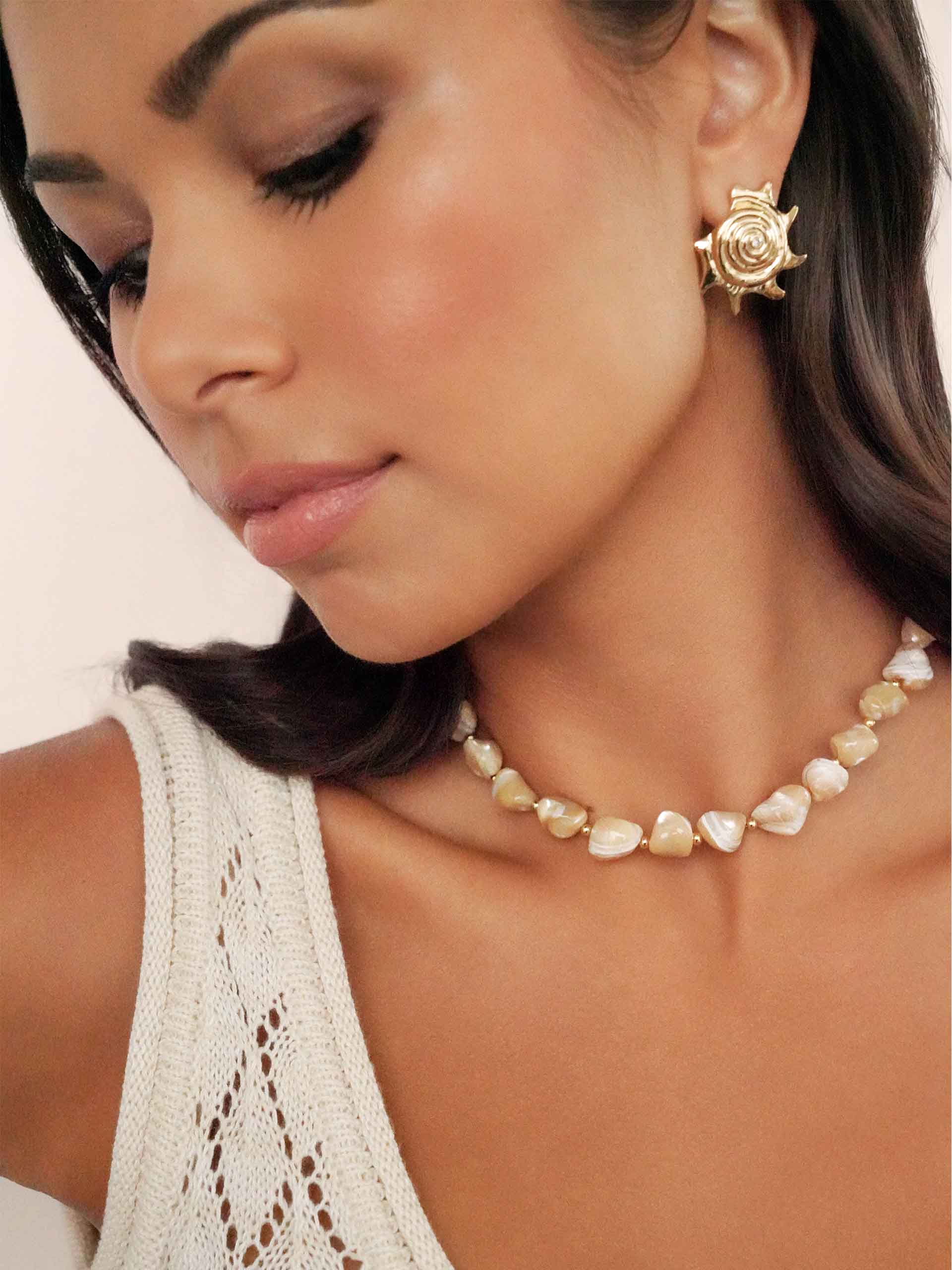 Coastal Beauty Necklace on model 5