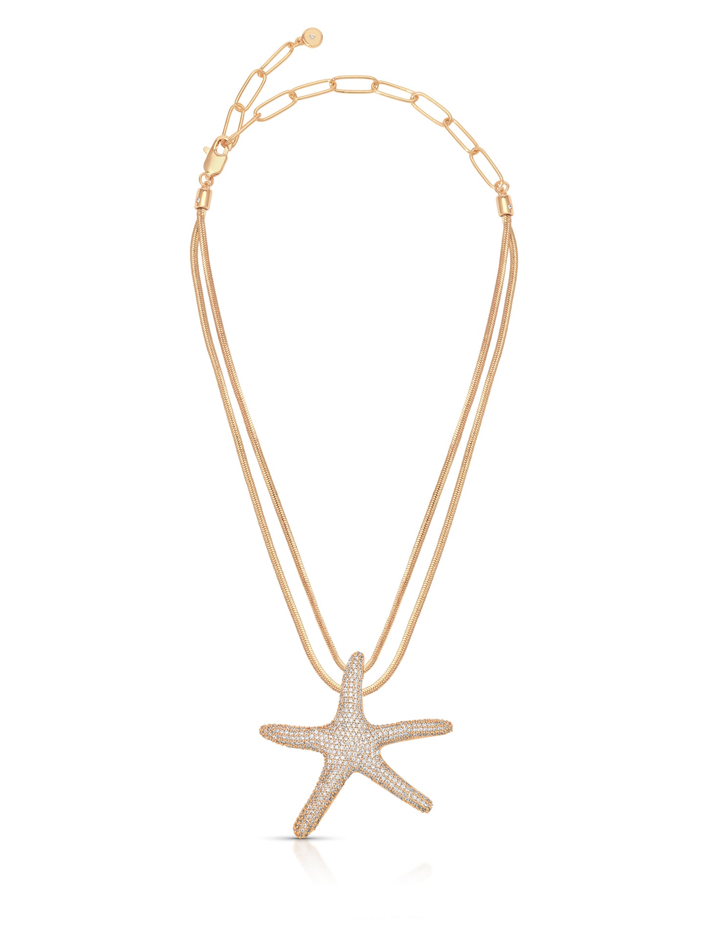 Pavè Starfish Necklace full