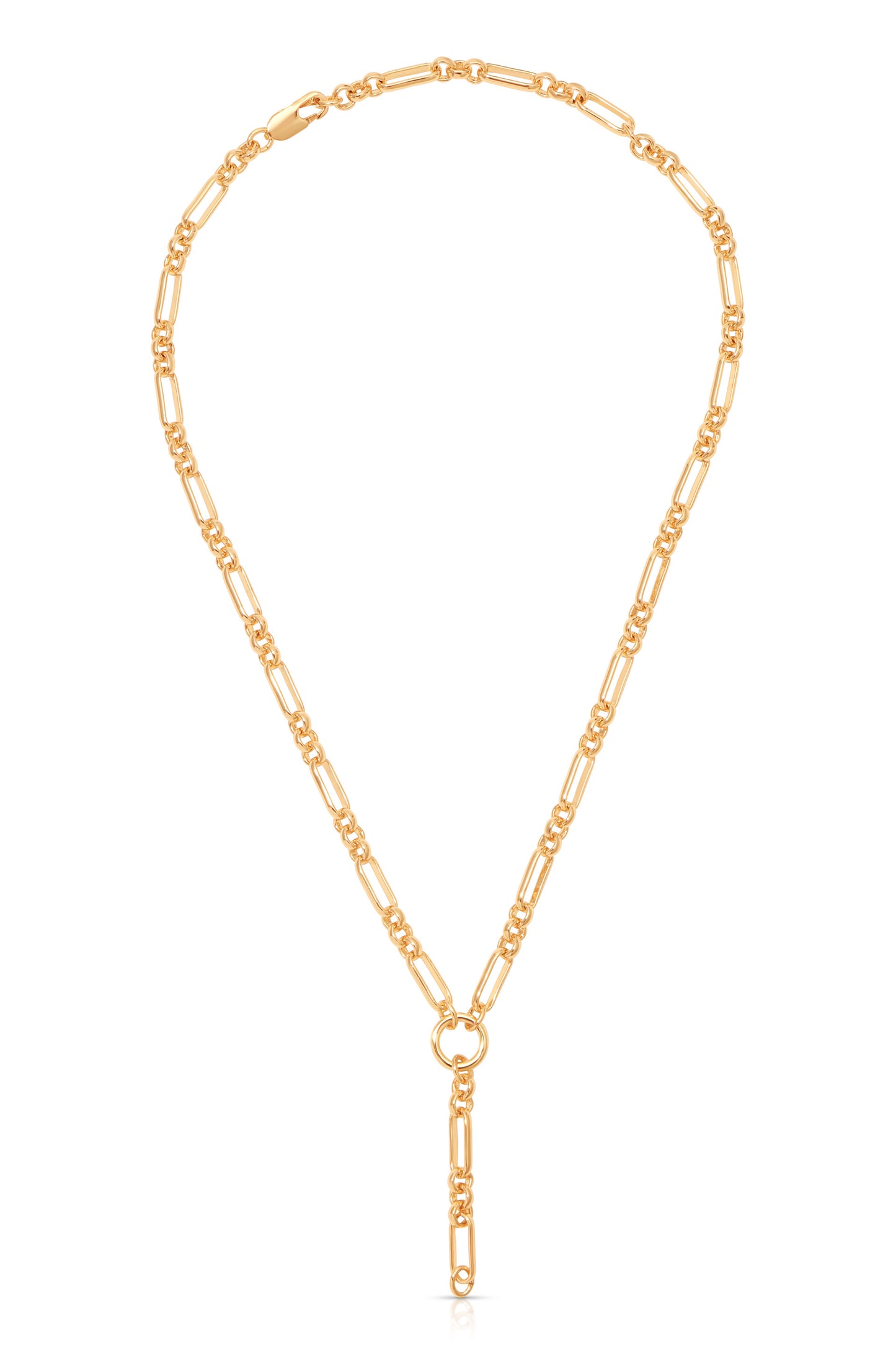 Mixed Link Chain Lariat