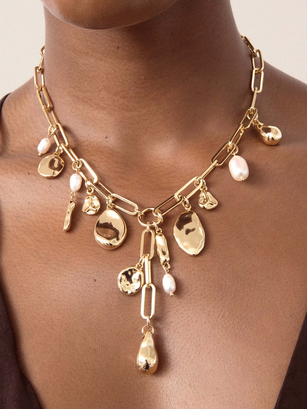 Melting Metal Charm Lariat Second