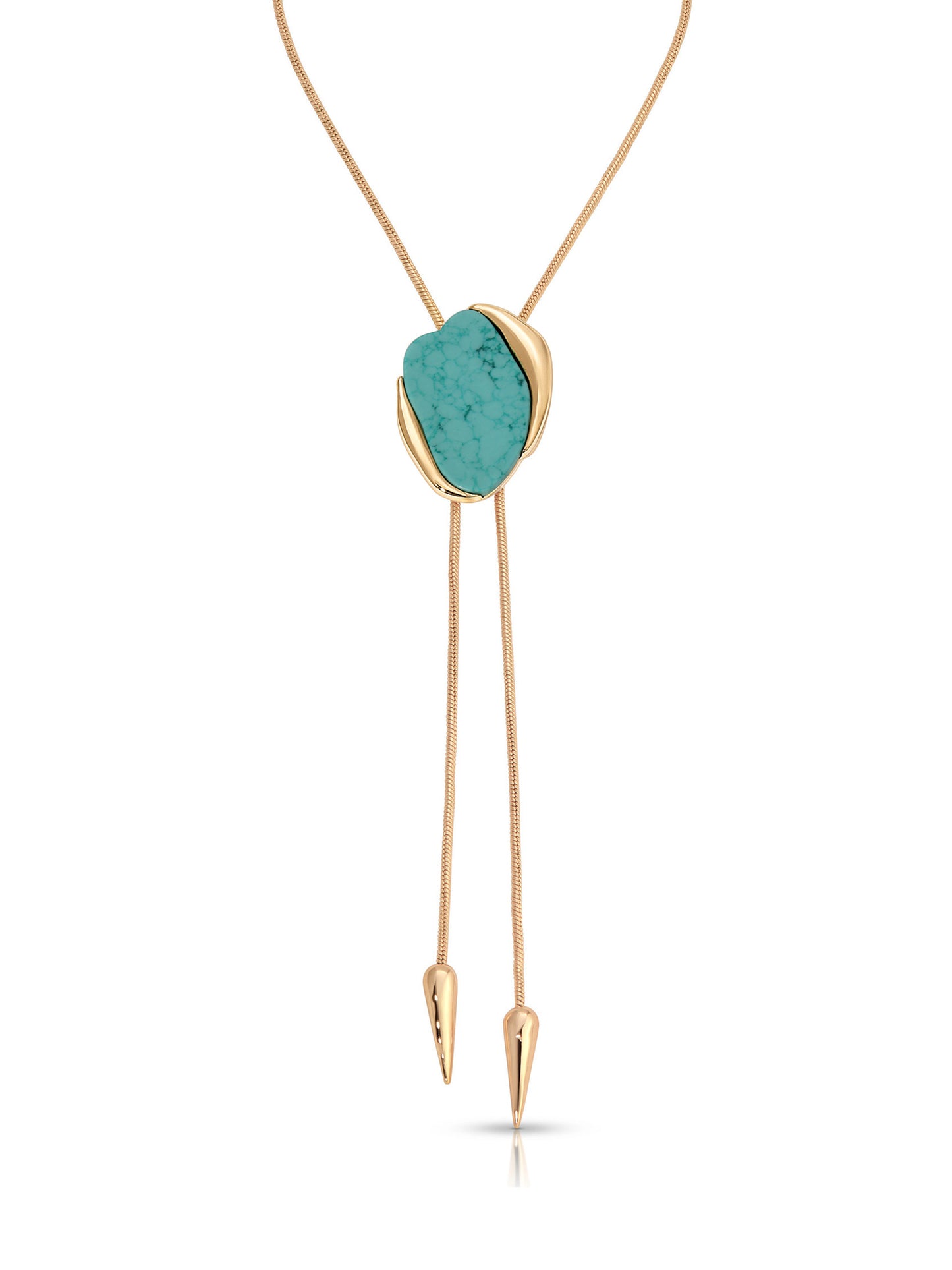 Turquoise Statement Bolo Necklace 2