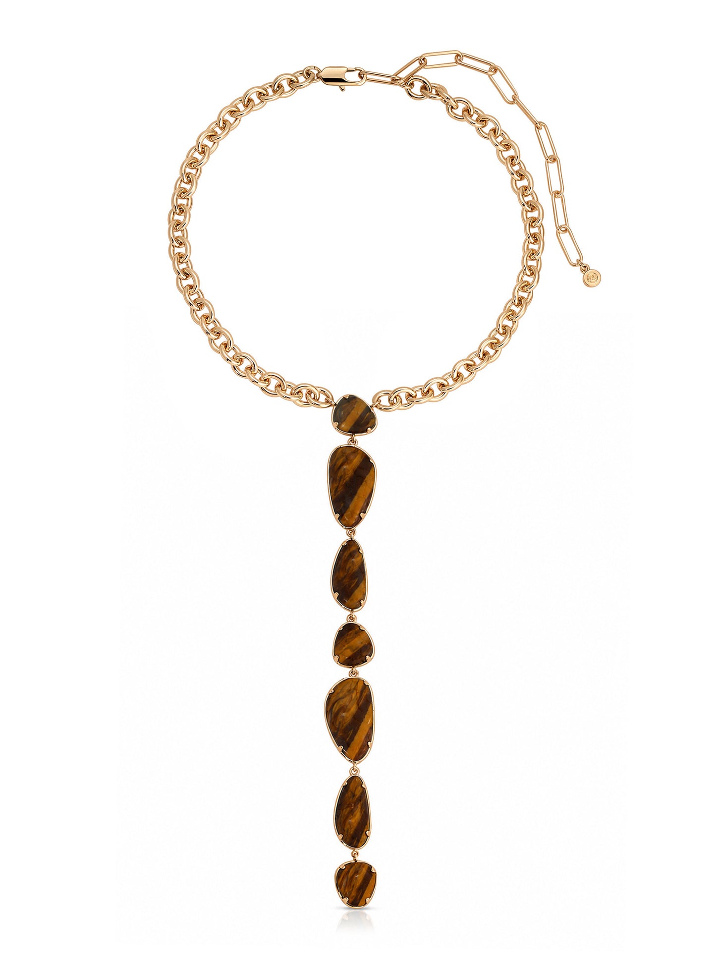 Majestic Stone Necklace in Tiger's Eye