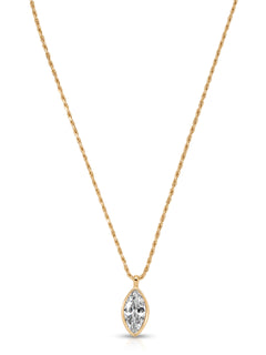Marquise Crystal Pendant Necklace
