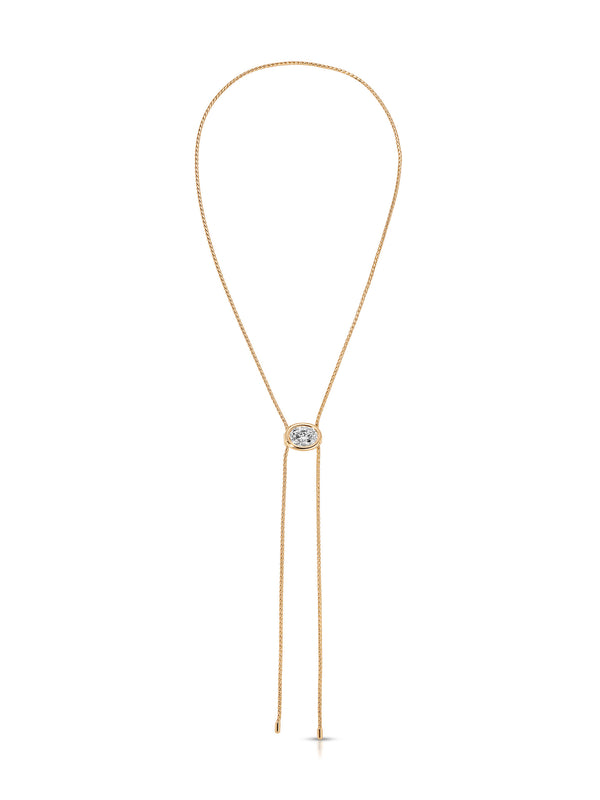 Bezel Bolo Necklace