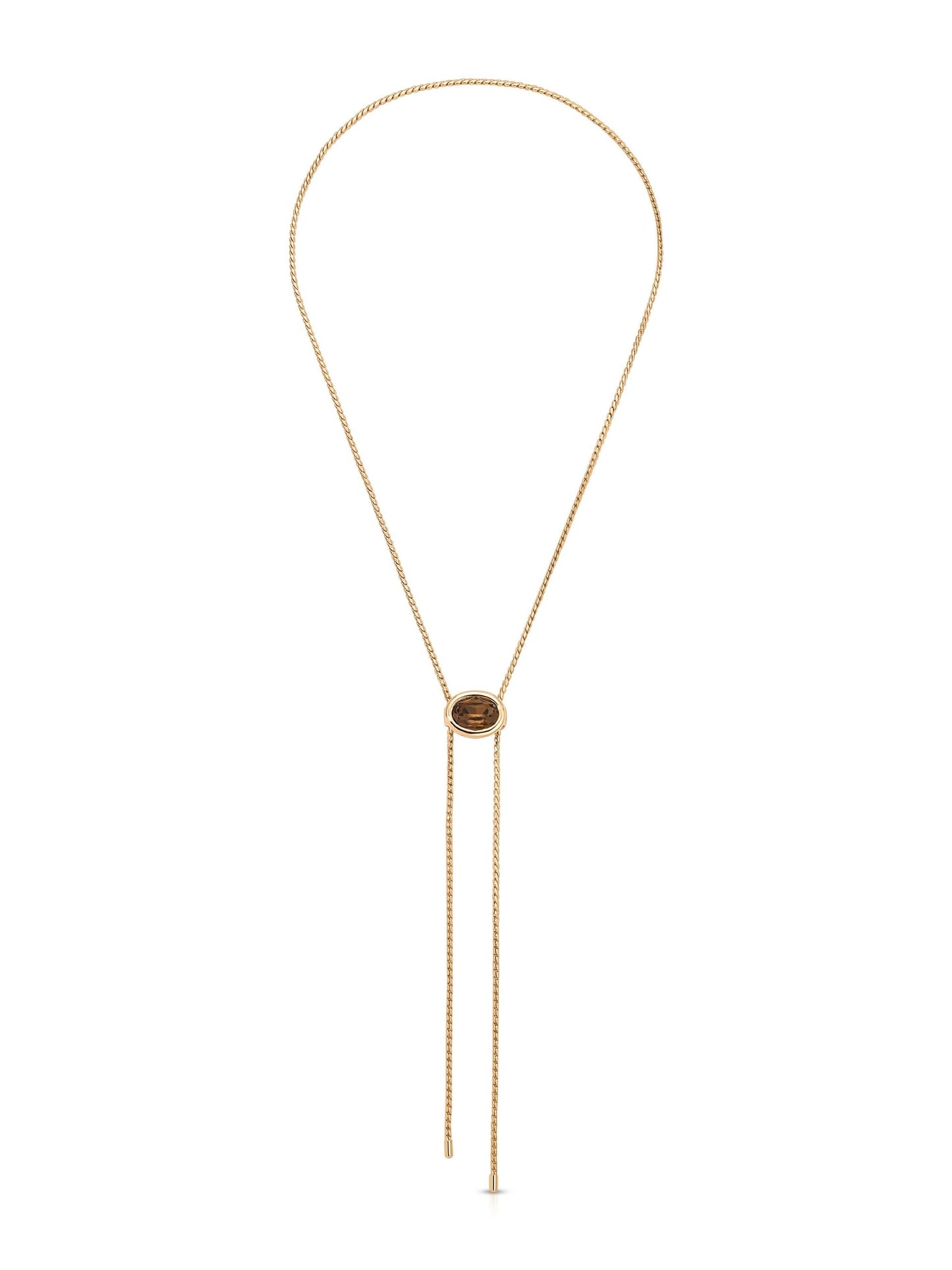 Smokey Quartz Bolo Necklace