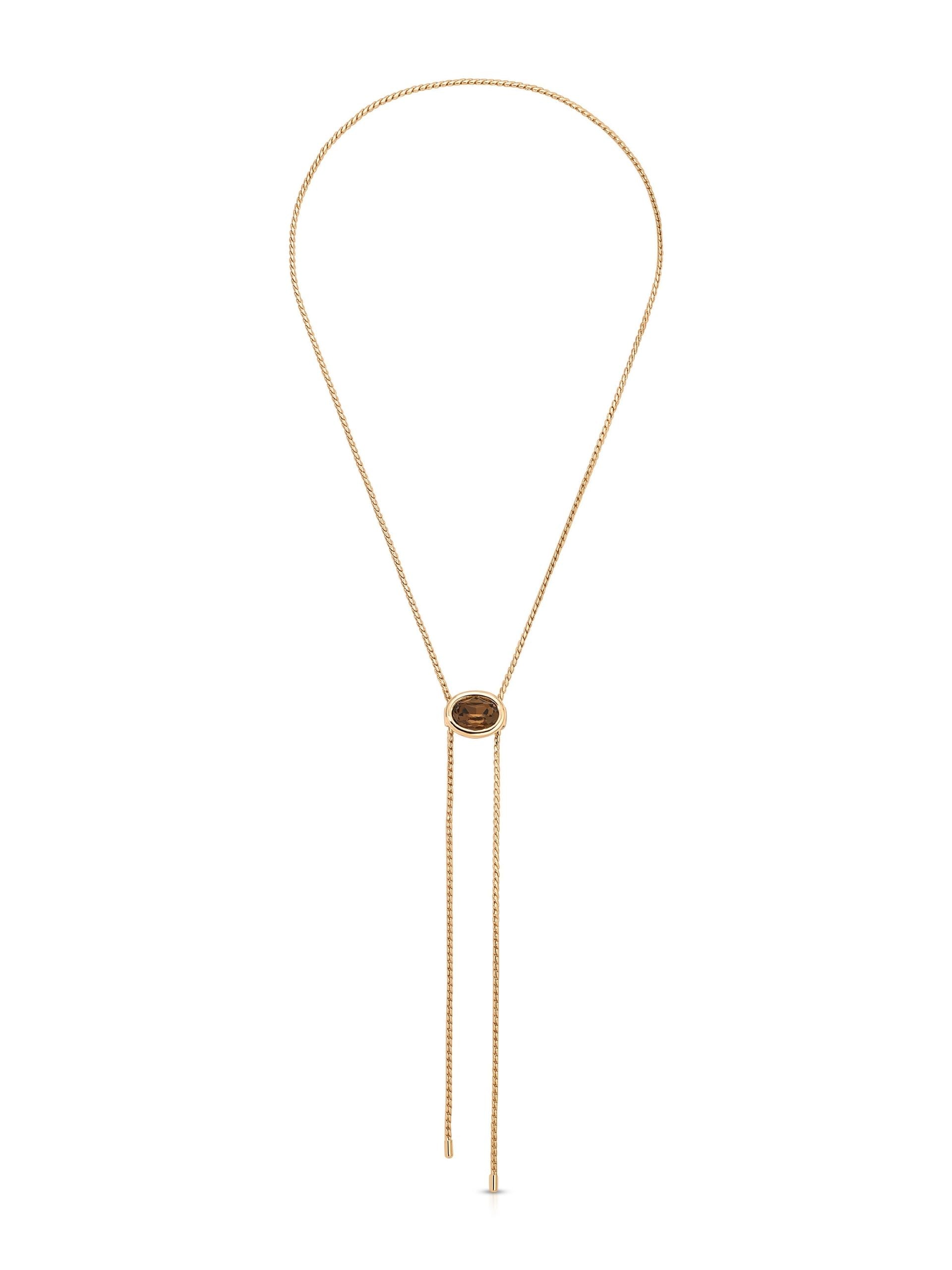 Smokey Quartz Bolo Necklace