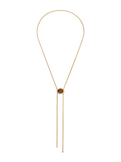 Bezel Bolo Necklace