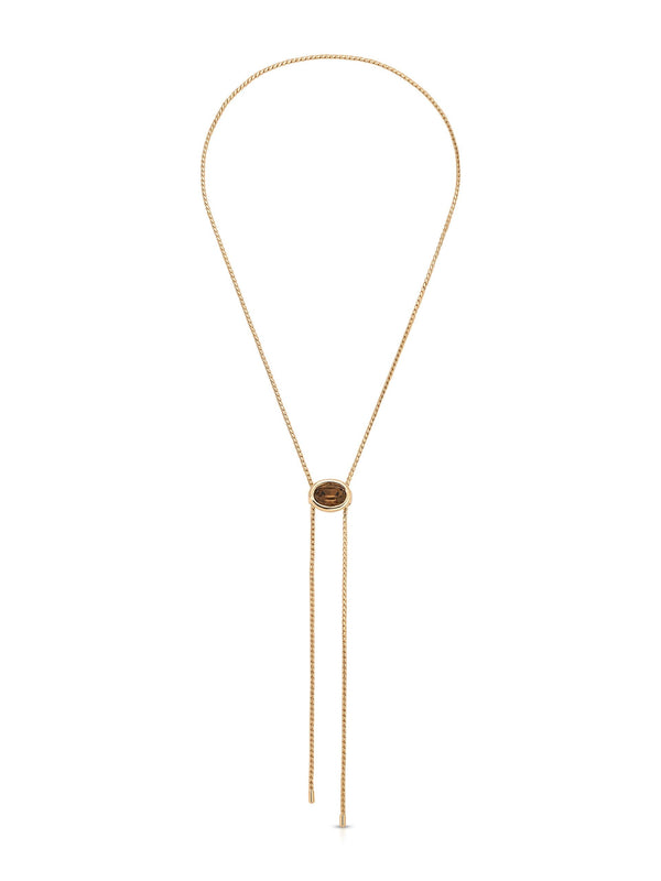 Smokey Quartz Bolo Necklace