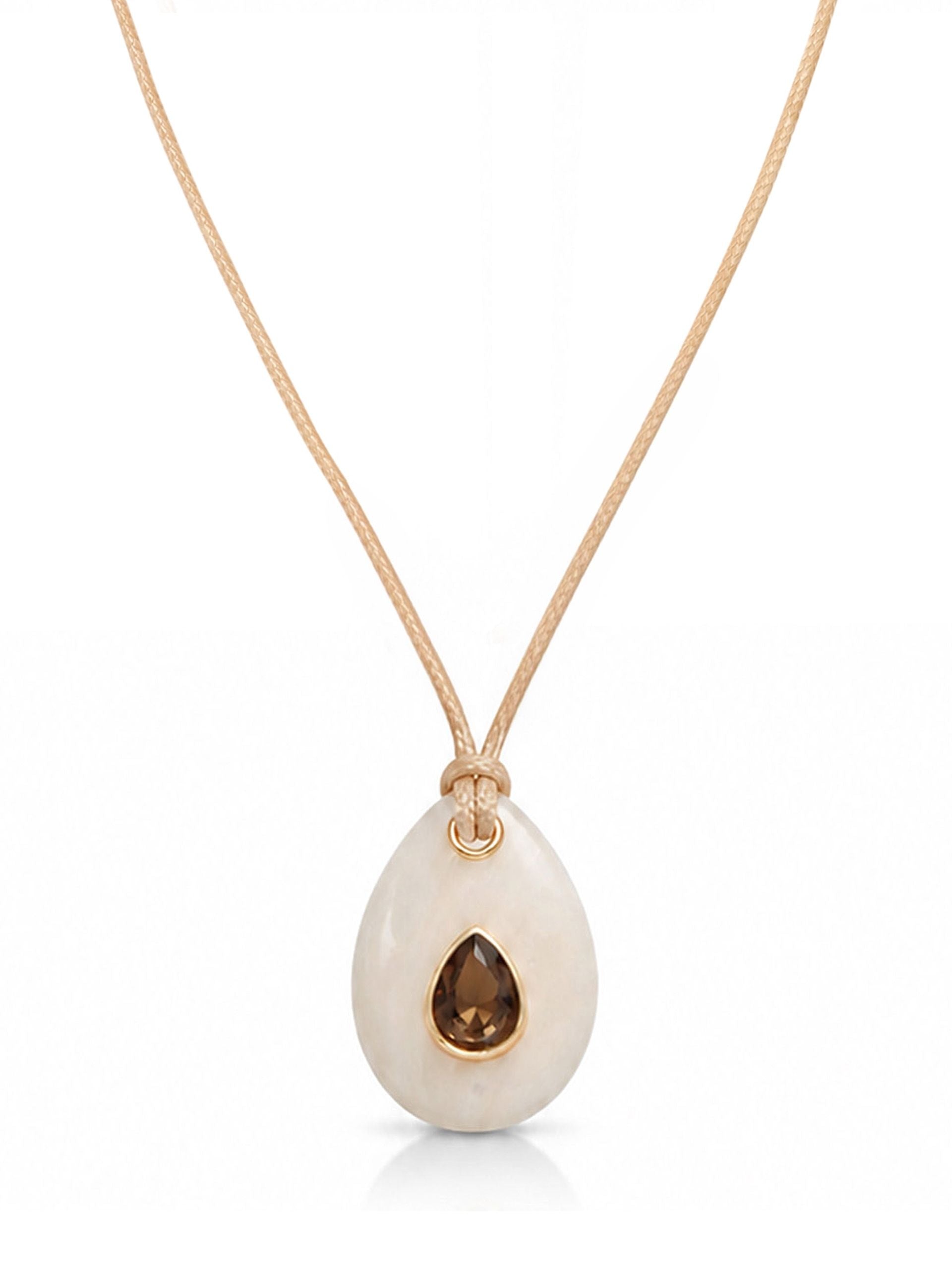 Teardrop Cord Necklace