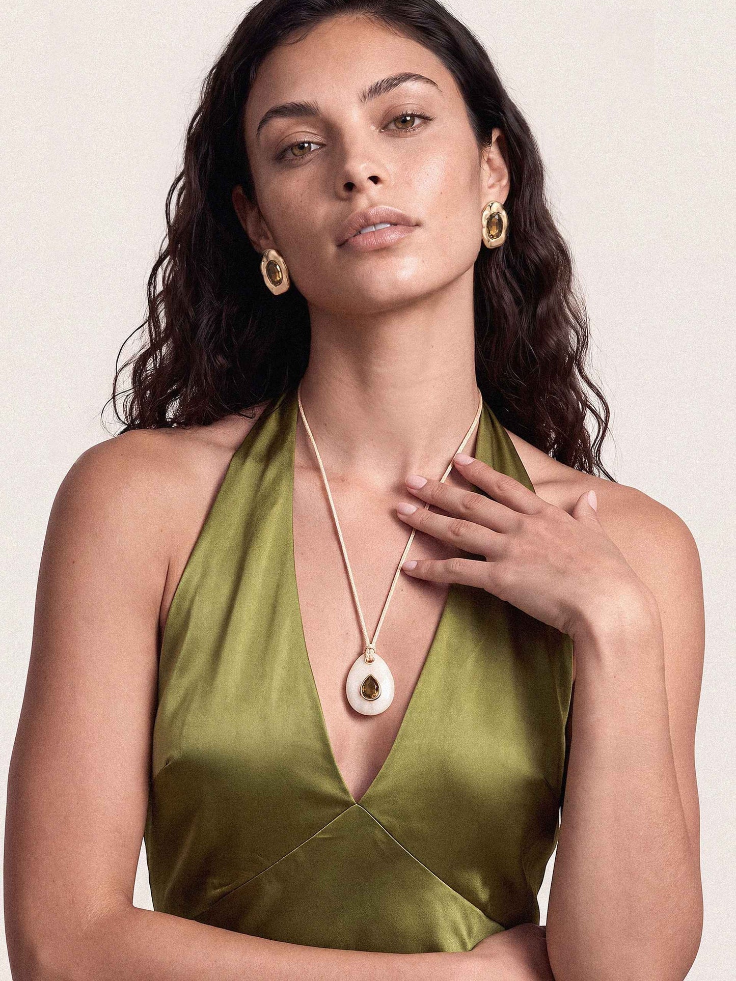 Teardrop Cord Necklace