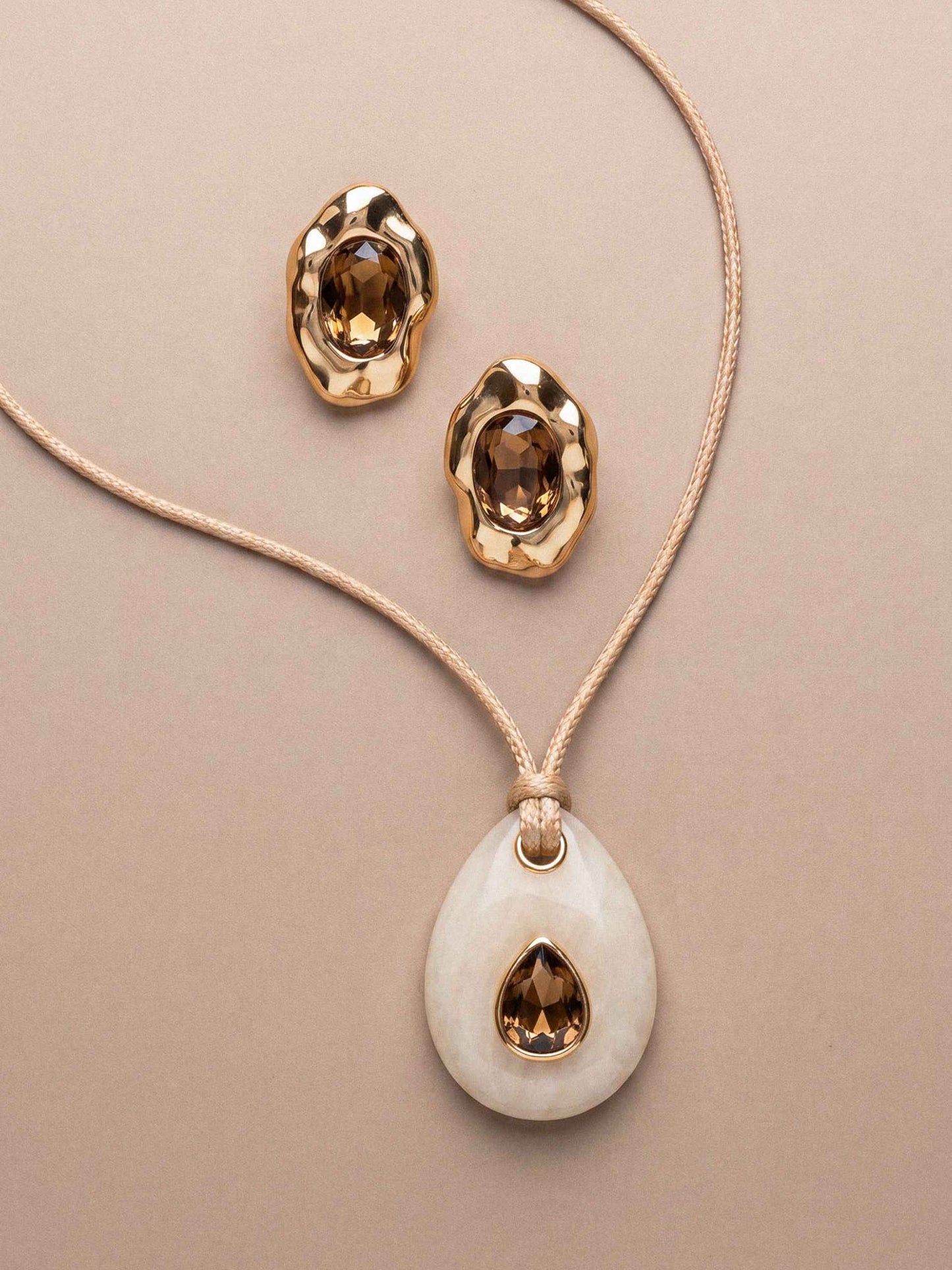 Teardrop Cord Necklace