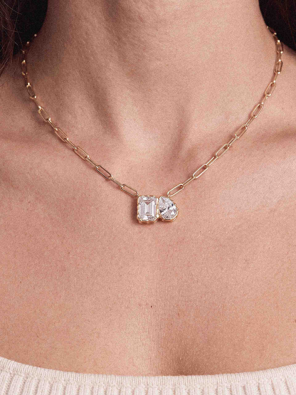 Clear Crystal with 18k Gold Plating model 1