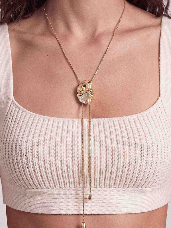 Molten Shine Bolo Necklace Second