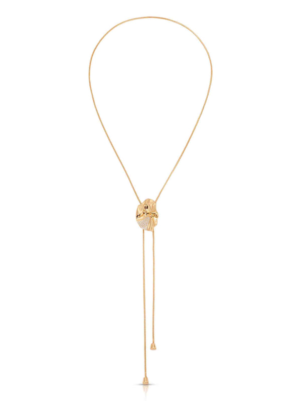Molten Shine Bolo Necklace