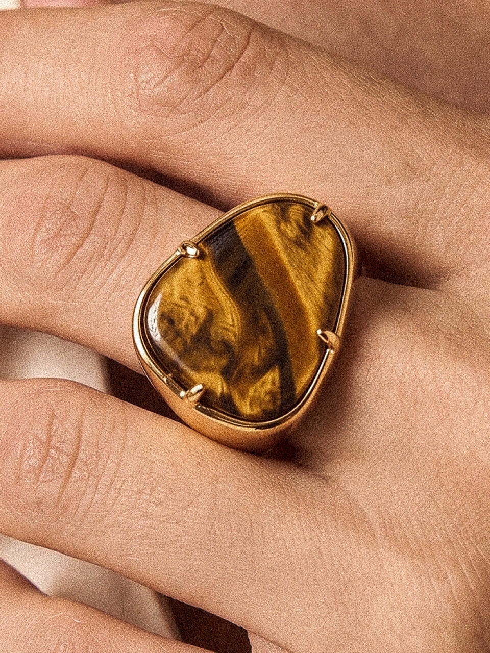 Tiger's Eye Solstice Ring