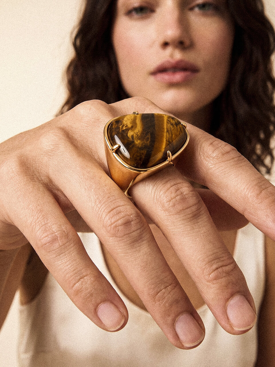 Tiger's Eye Solstice Ring