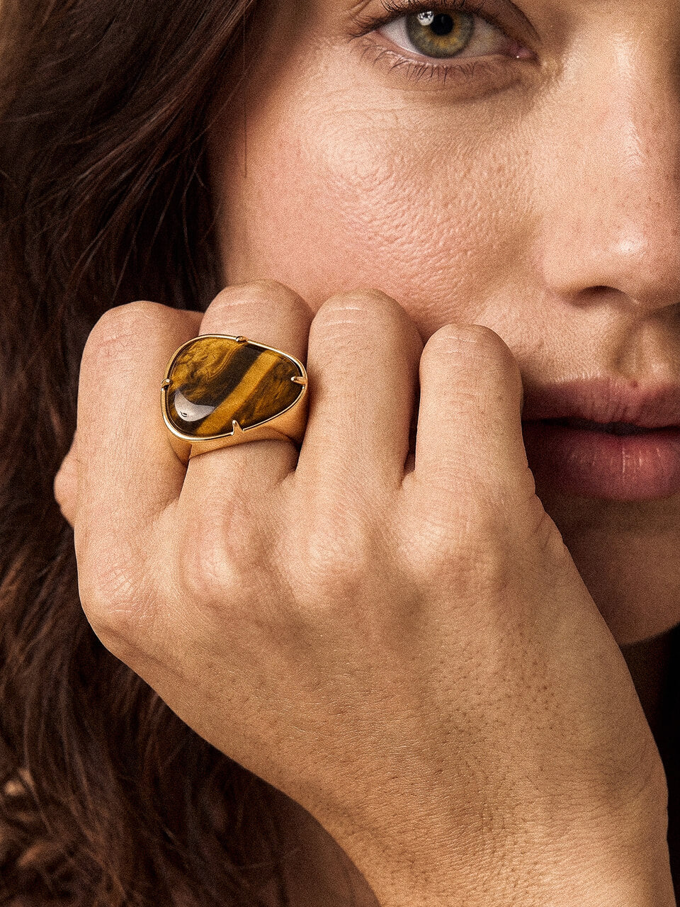 Tiger's Eye Solstice Ring