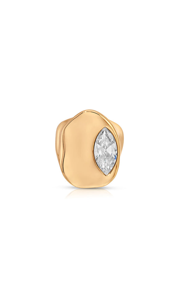 Liquid Crystal Statement Ring