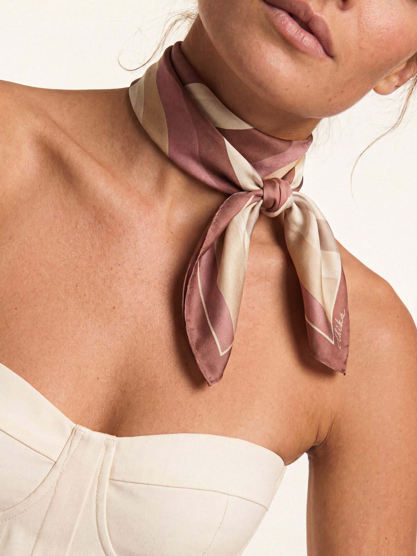 Brown Modern Organica Scarf