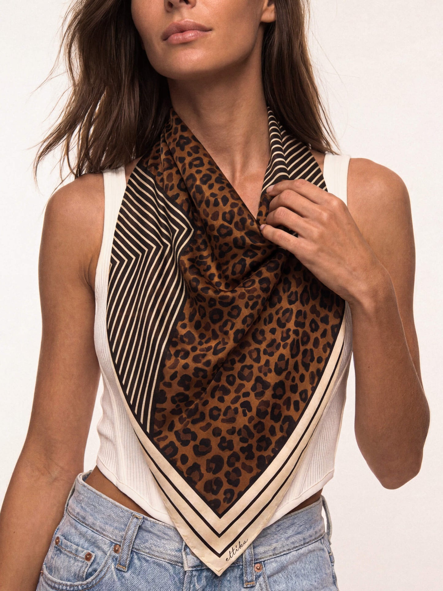 Leopard Stripe Scarf